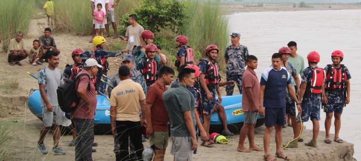 राप्ती सोनारीमा नयाँ कार्यविधिअनुसार बाढी पूर्वानुमानमा आधारित कृत्रिम घटना अभ्यास
