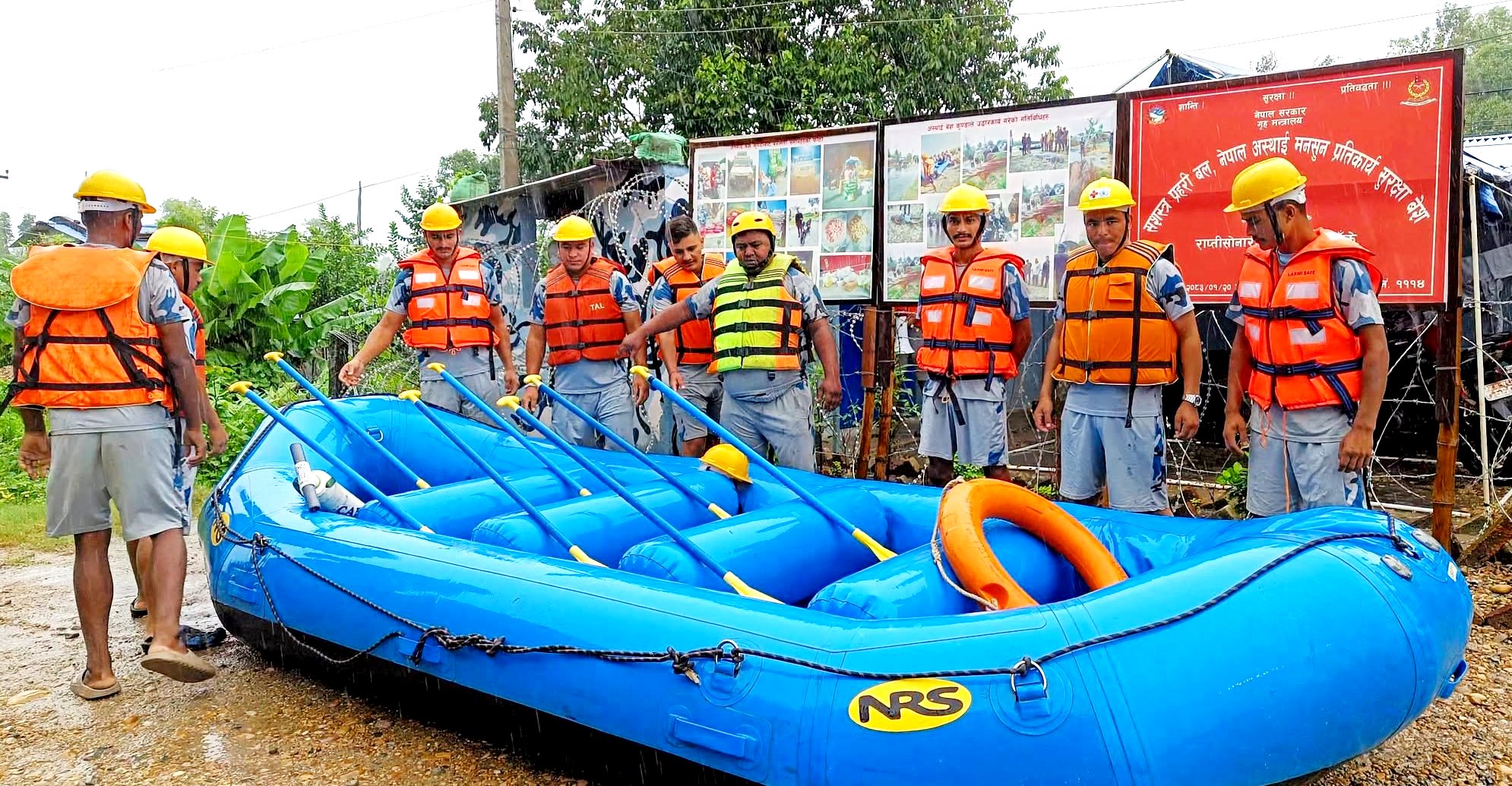 राप्ती नदी तटीय क्षेत्रमा सशस्त्र प्रहरीको निरन्तर निगरानी